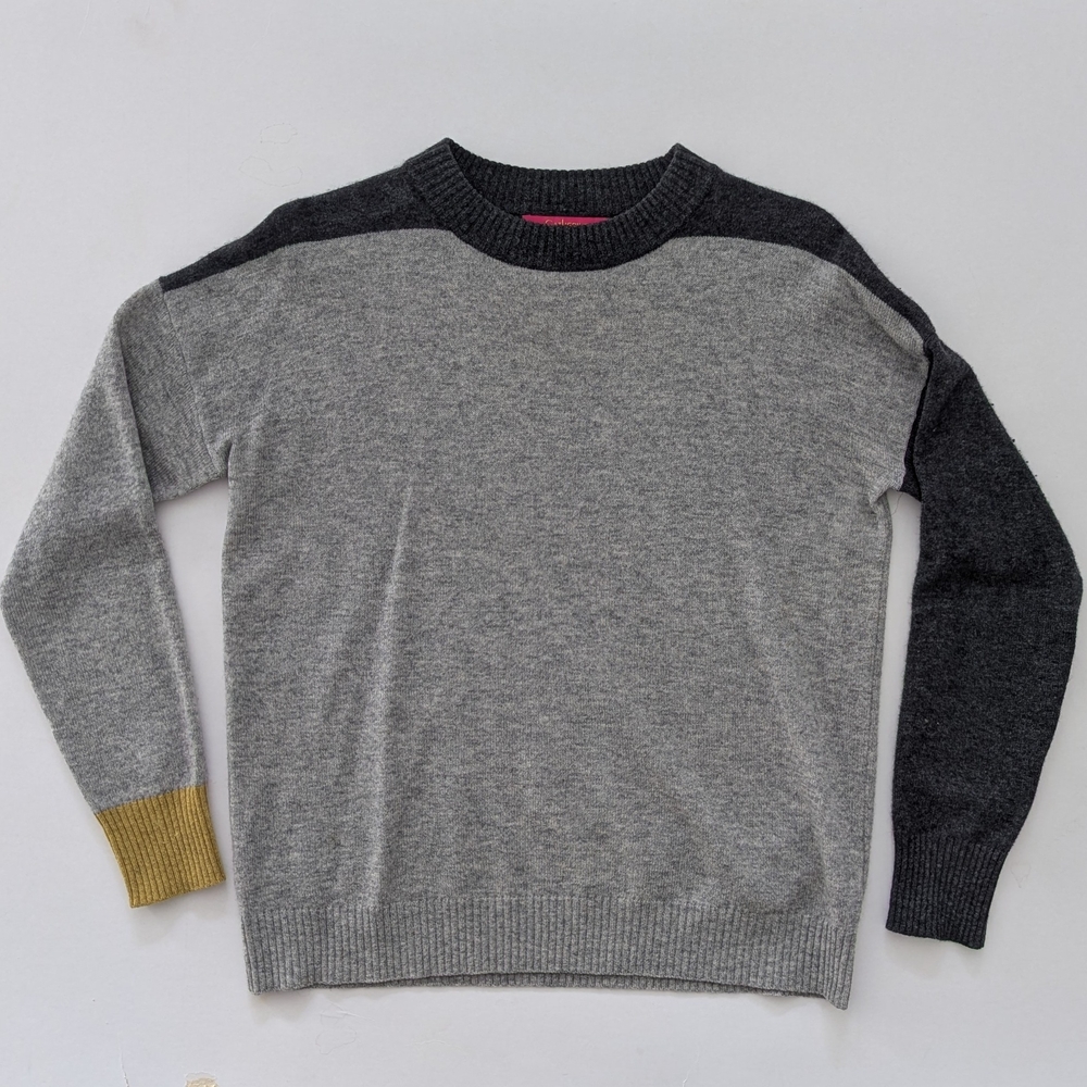 Catherine Malandrino Cashmere Colorblock Sweater S